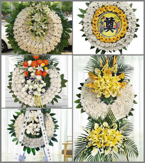 山东青岛即墨市蓝村镇花圈速递